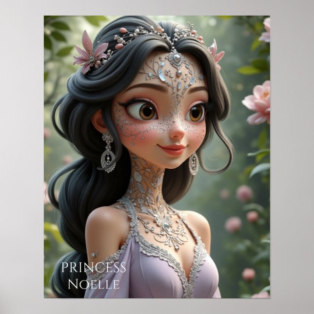 Prinsessan Noelle: Förtrollad nåd Poster (Framsidan)