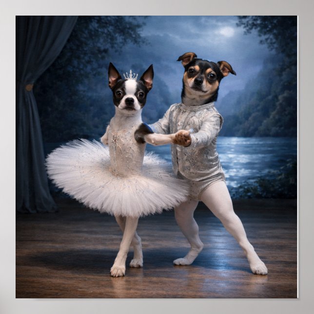 "Prinsessan Odette & Prins Siegfried" (1) Poster (Framsidan)