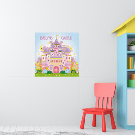 Prinsessan! poster av personlig Castle-vägg
