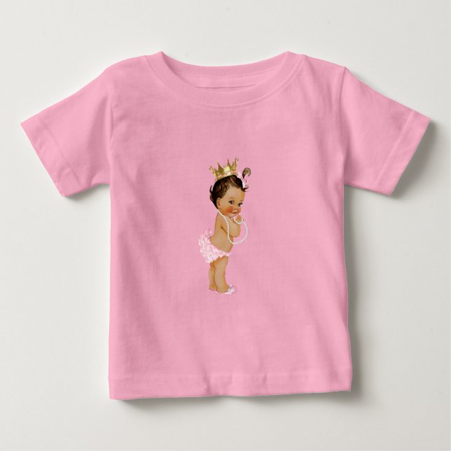 Prinsessan Rosa & Guld  T Shirt (Framsida)