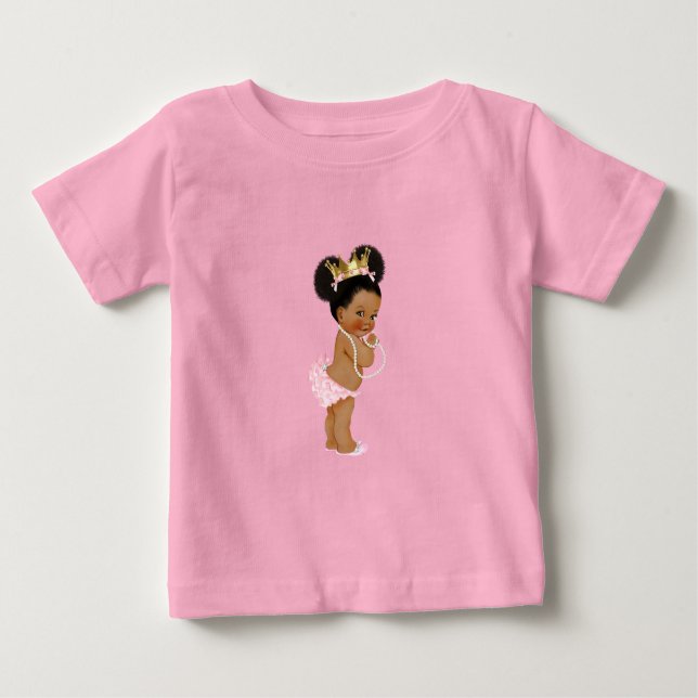 Prinsessan Rosa & Guld  T Shirt (Framsida)