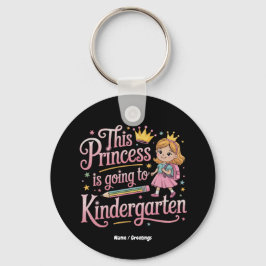 Prinsessan ska till Kindergarten Cute Gift Nyckelring