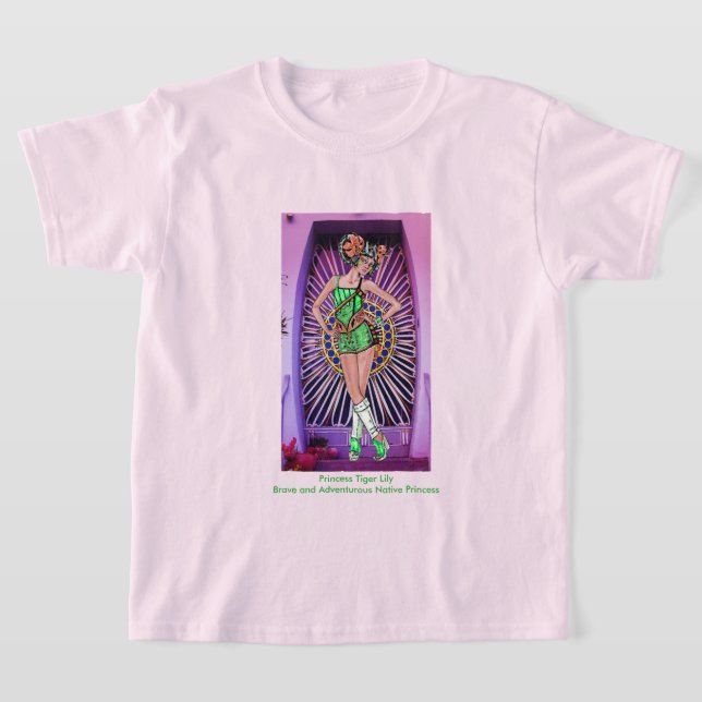 Prinsessan Tiger Lily Modig & Äventyrlig  T Shirt (Laydown)
