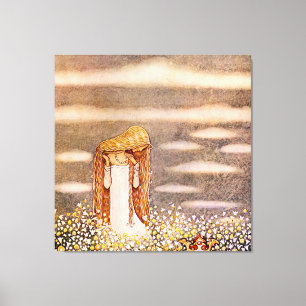“Prinsessan Tuvstarr” John Bauer Akvarell Canvastryck