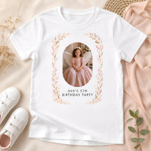 Prinsessängel födelsedags-t-shirt t shirt