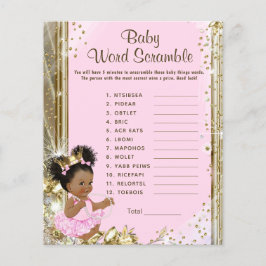 Prinsessans baby shower-spel