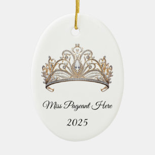 Prinsessans Tiara-ornament Julgransprydnad Keramik
