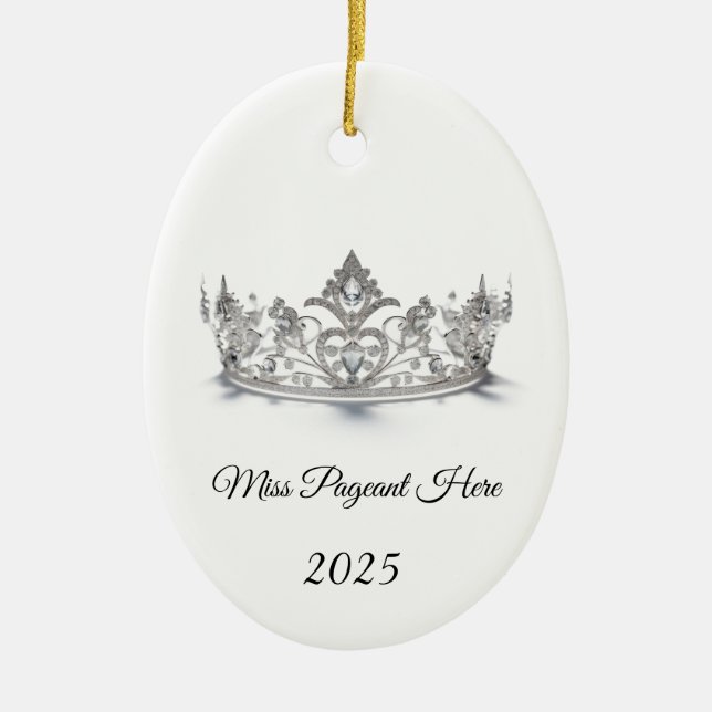 Prinsessans Tiara-ornament Julgransprydnad Keramik (Framsidan)