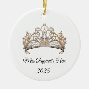 Prinsessans Tiara-ornament Julgransprydnad Keramik