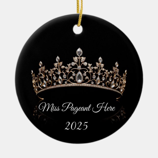 Prinsessans Tiara-ornament Julgransprydnad Keramik (Framsidan)