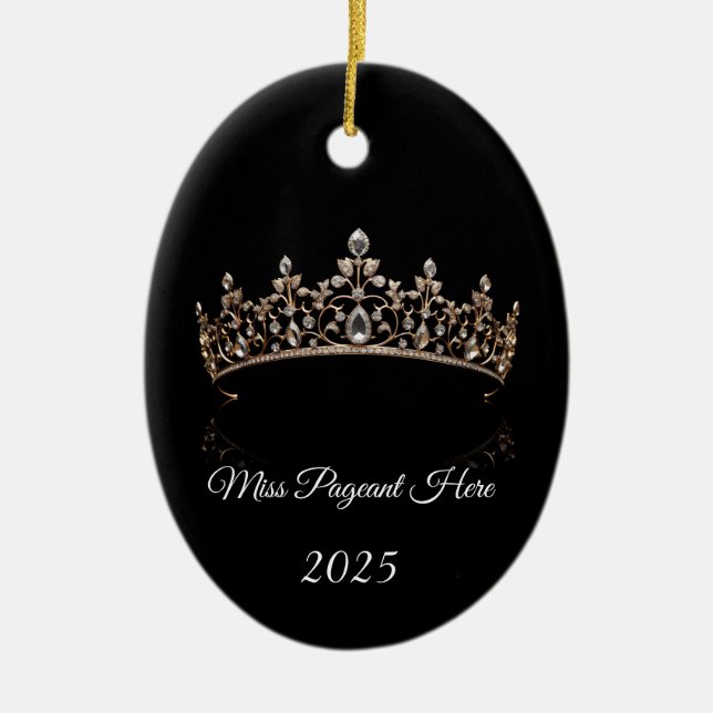 Prinsessans Tiara-ornament Julgransprydnad Keramik (Framsidan)