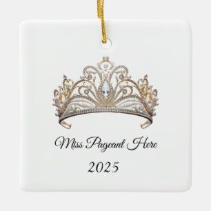 Prinsessans Tiara-ornament Julgransprydnad Keramik