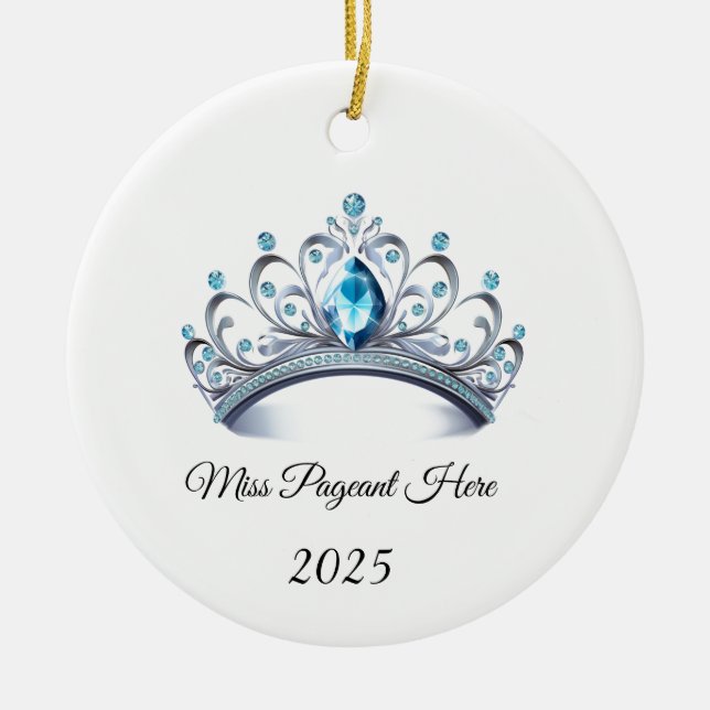 Prinsessans Tiara-ornament Julgransprydnad Keramik (Framsidan)