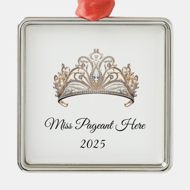 Prinsessans Tiara-ornament Julgransprydnad Metall (Framsidan)
