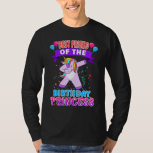 Prinsessans Unicorn Girl, bästa vän T Shirt