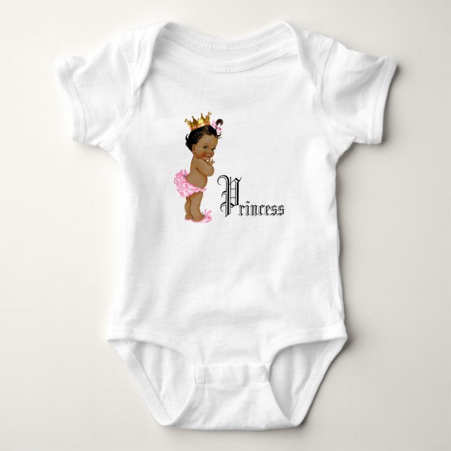 Prinsessbabytröjor för flickor t shirt (Framsida)