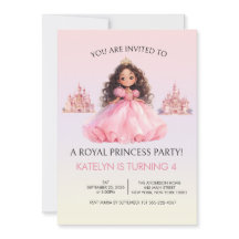 Prinsessfest för alla åldrar Rosa födelsedagsinbju