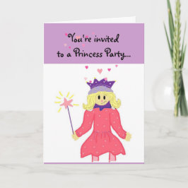 Prinsessfest Inbjudan