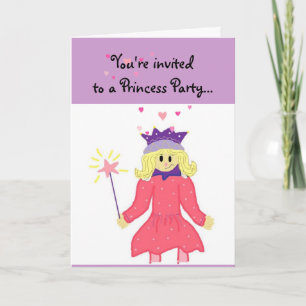 Prinsessfest Inbjudan