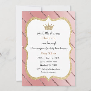 Prinsessinbjudan, Baby Shower-inbjudan Inbjudningar