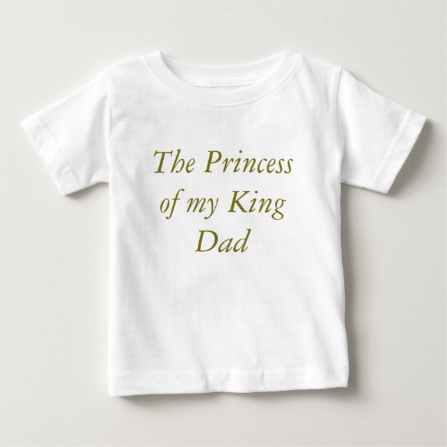 Prinsessklänning för bebis t shirt (Framsida)