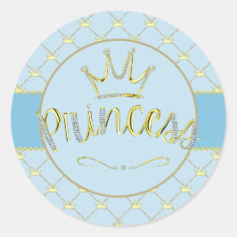 Prinsessklistermärken Runt Klistermärke