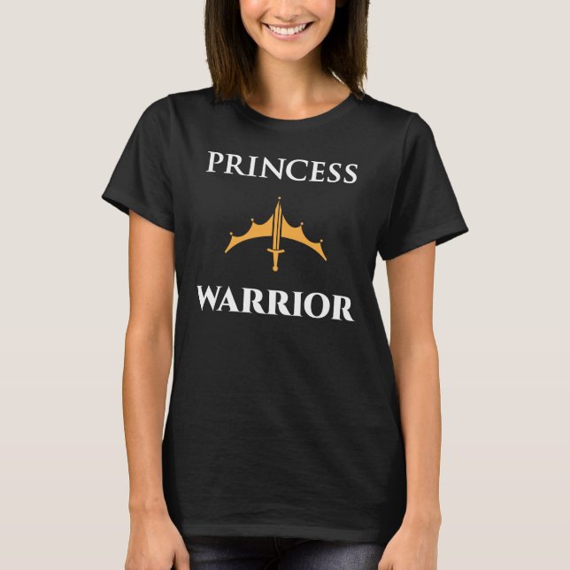 Prinsesskrigare Dam T-Shirt (Framsida)