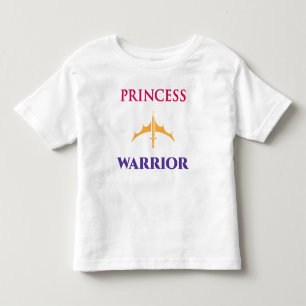 Prinsesskrigare Småflickor Ljust Linne T Shirt