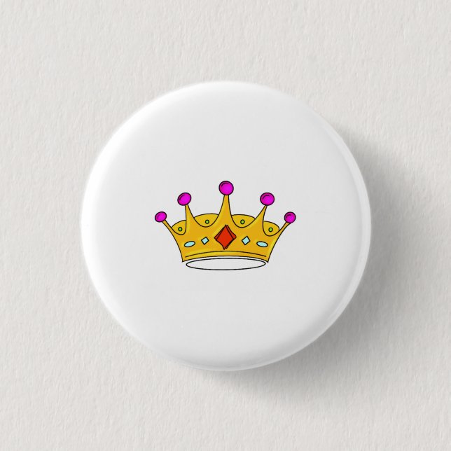 Prinsesskrona, prins krona, krona tema knapp (Framsida)