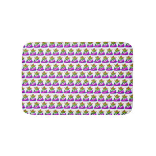 Prinsesskrona regnbåge Emoji Bajs Badrumsmatta