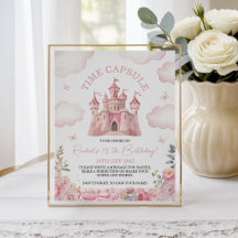 Prinsesslott Tidskapsel 8x10 Skylt