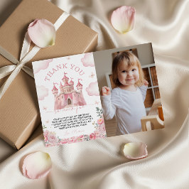 Prinsesslottets Foto Tackkort Inbjudningar