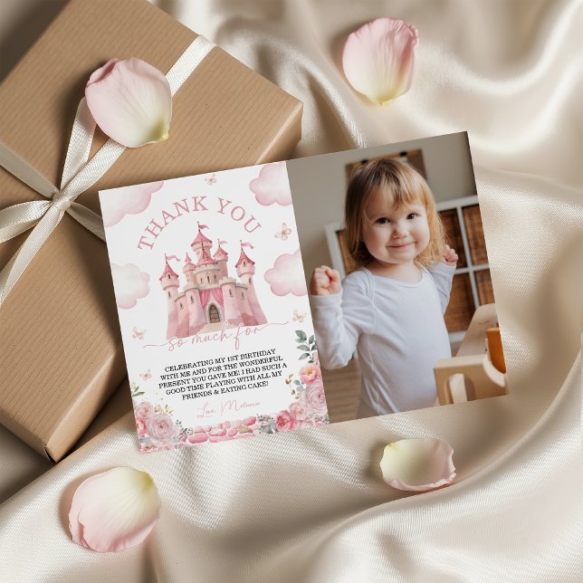 Prinsesslottets Foto Tackkort Inbjudningar (Skapare uppladdad)