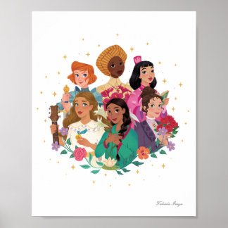 Prinsessor av Himlen™ Heliga Vänner Print Poster
