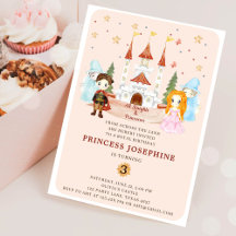 Prinsessor och riddare Flicka Födelsedag