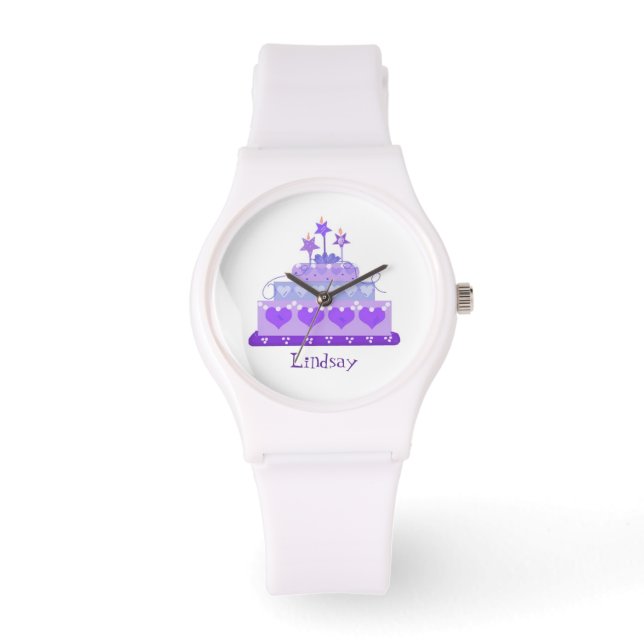 Prinsesstårta med namn armbandsur (Framsida)