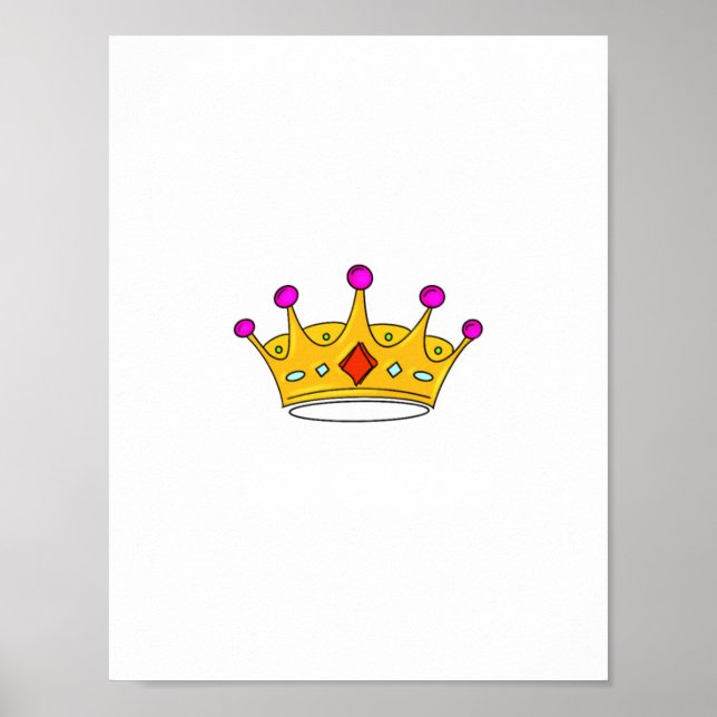 Prinskrona, prinsessa krona, krona tema poster (Framsidan)