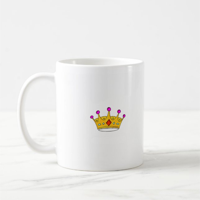 Prinskrona, prinskrona, krona tema kaffemugg (Vänster)