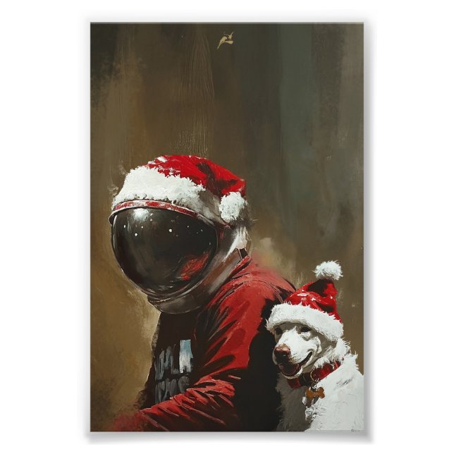 Print Natal Astronauta Fototryck (Framsidan)