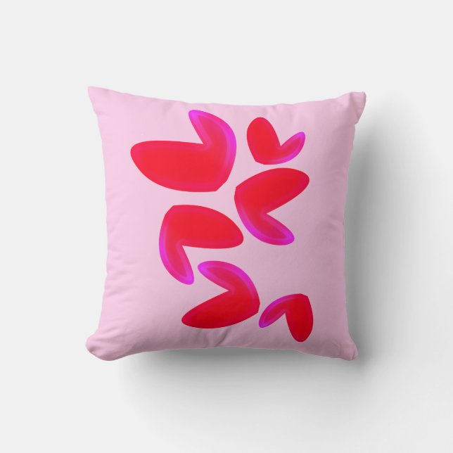 Print, Value Poster Paper (Semi-Gloss) with Hearts Kudde (Framsida)