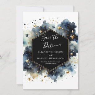 Printable Boho Celestial Bröllop Spara Datumet