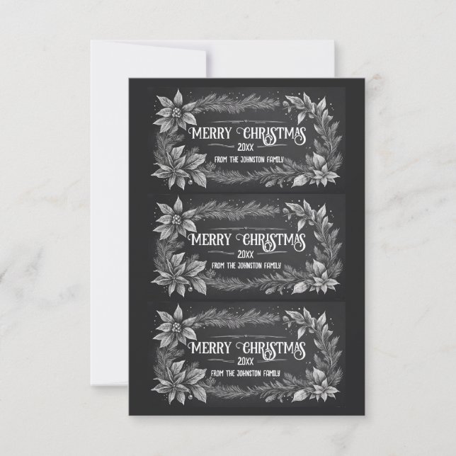 Printable Christmas Gift Labels Inbjudningar (Framsida)