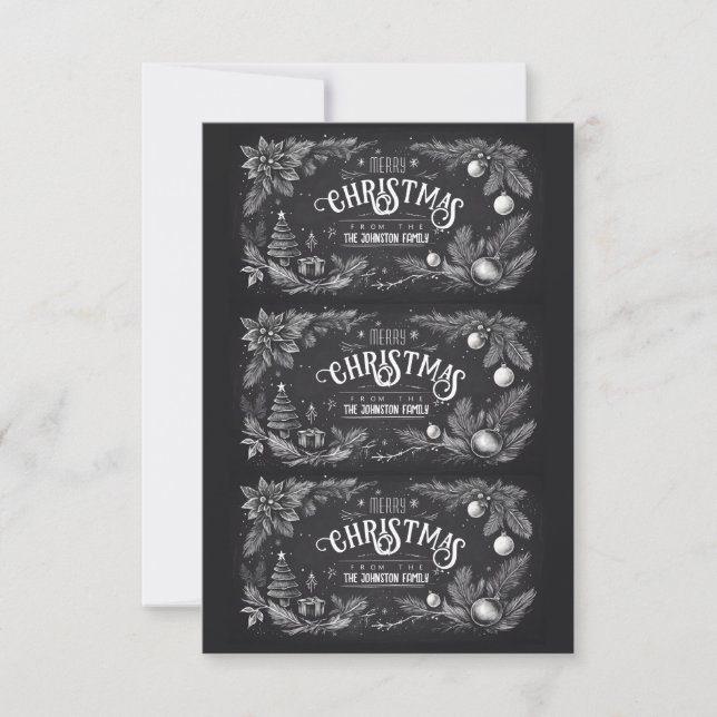 Printable Homemade Christmas Gift Labels Inbjudningar (Framsida)