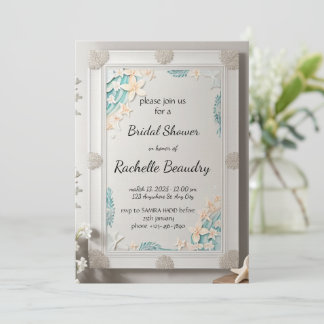 Printable Invitation Template for Bridal shower Inbjudningar