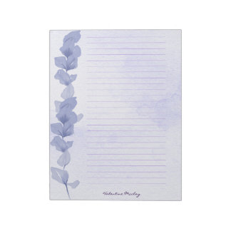 Printable Lavender Lined Paper – Personalized Anteckningsblock