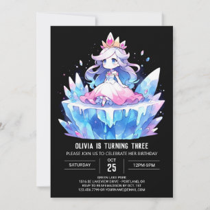 Printable Royal Princess Birthday Inbjudningar