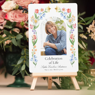 Printable Vår Flora Firande of Life Programme Inbjudningar