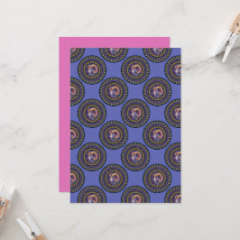 Printable Whimsical Aries Zodiac Polka Dot Mandala Inbjudningar