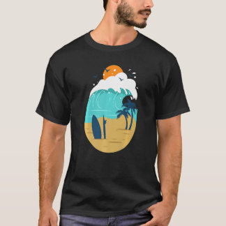 Printed Beach Illustration For Summer Vacay Or Vac T Shirt