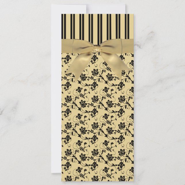 PRINTED RIBBON 50:e Bröllop-årsdagen Inbjudan (Framsida)